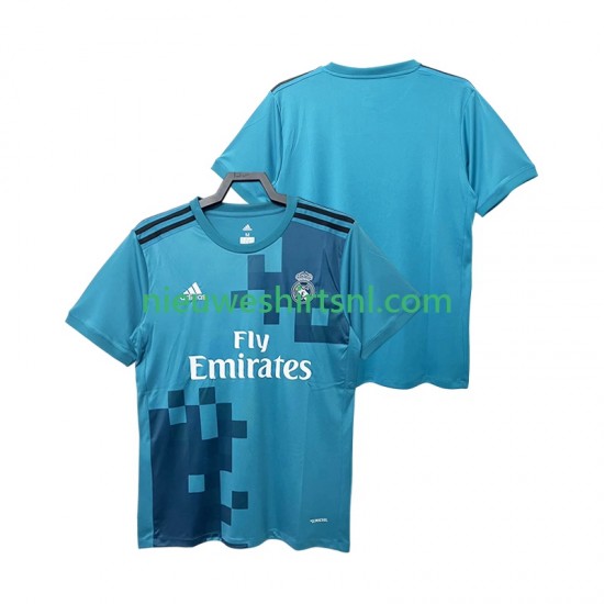 Real Madrid Heren Shirt met Bedrukking 2017 2018 Retro Derde Korte Mouw