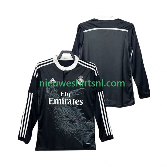 Real Madrid Heren Shirt met Bedrukking 2014 2015 Retro Derde Lange Mouw