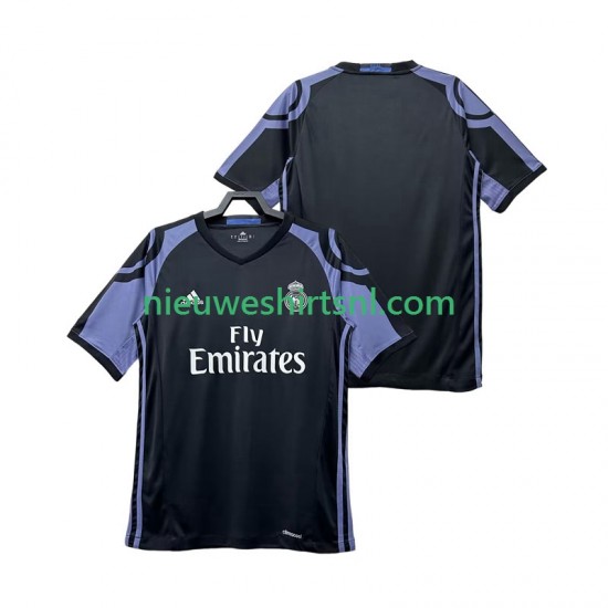 Real Madrid Heren Shirt met Bedrukking 2016 2017 Retro Derde Korte Mouw