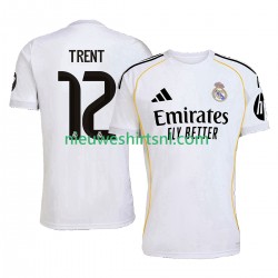 Real Madrid Heren Shirt met Bedrukking Trent Alexander-Arnold 12 Thuis 2025-2026 Korte Mouw