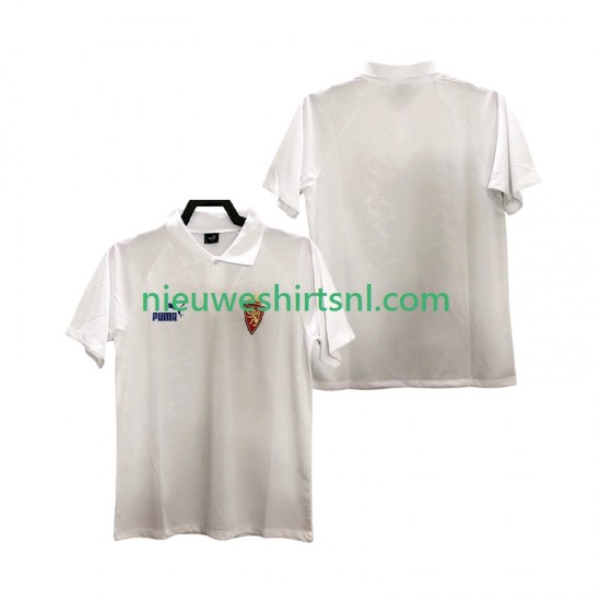 Real Zaragoza Heren Shirt met Bedrukking 1995 Retro Thuis Korte Mouw