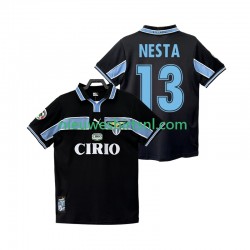 SS Lazio Heren Shirt met Bedrukking NESTA 13 1998 Retro Uit 1999 Korte Mouw