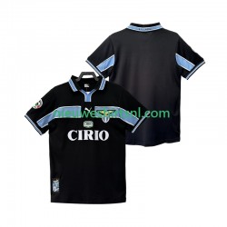 SS Lazio Heren Shirt met Bedrukking 1998 Retro Uit 1999 Korte Mouw