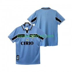 SS Lazio Heren Shirt met Bedrukking 1998 Retro Thuis 1999 Korte Mouw