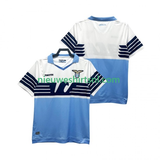 SS Lazio Heren Shirt met Bedrukking 2014 2015 Retro Thuis Korte Mouw