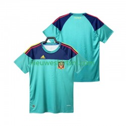 Spanje Heren Shirt met Bedrukking Doelman Retro Thuis 2010 Korte Mouw