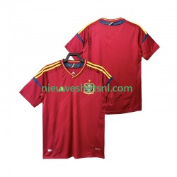 Spanje Heren Shirt met Bedrukking 2012 Retro Thuis Korte Mouw