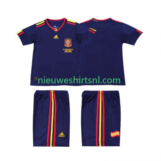 Spanje Kind Shirt met Bedrukking Retro Uit 2010 Korte Mouw