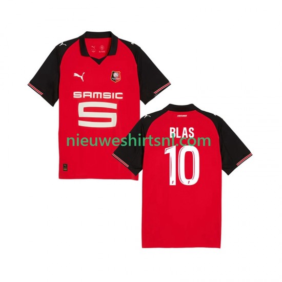 Stade Rennais Heren Shirt met Bedrukking Ludovic Blas 10 Thuis 2025-2026 Korte Mouw