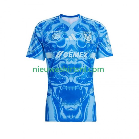 Tigres UANL Heren Shirt met Bedrukking Uit 2025-2026 Korte Mouw