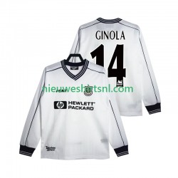 Tottenham Hotspur Heren Shirt met Bedrukking GINOLA 14 1997 Retro Thuis 1999 Lange Mouw