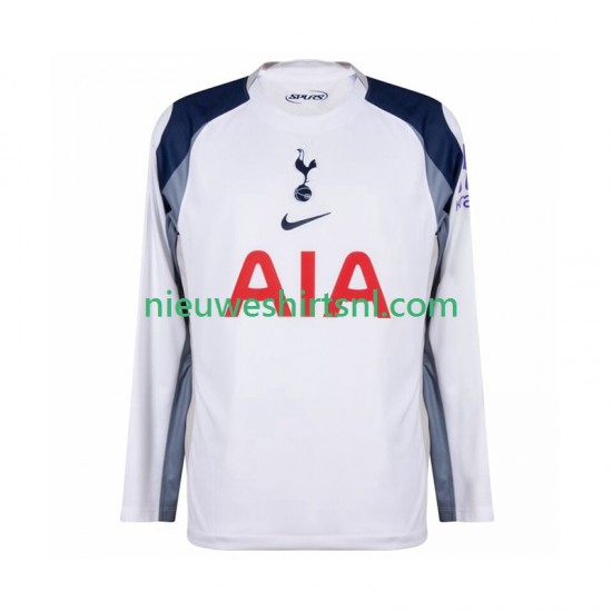 Tottenham Hotspur Heren Shirt met Bedrukking Thuis 2025-2026 Lange Mouw