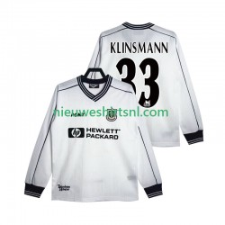 Tottenham Hotspur Heren Shirt met Bedrukking KLINSMANN 33 1997 Retro Thuis 1999 Lange Mouw