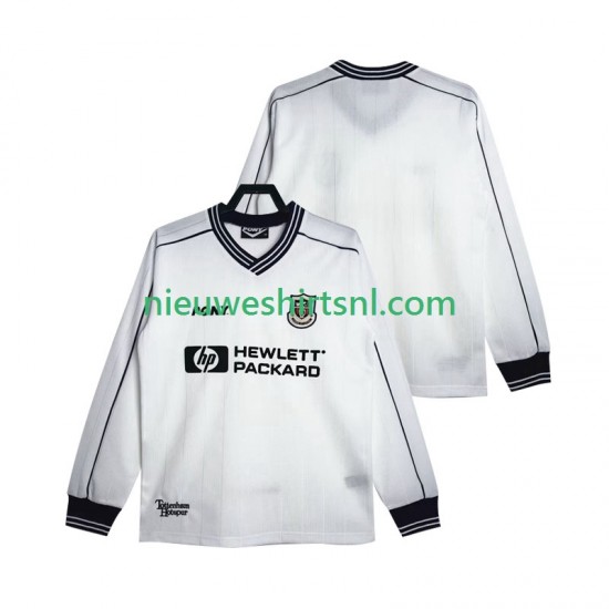 Tottenham Hotspur Heren Shirt met Bedrukking 1997 Retro Thuis 1999 Lange Mouw