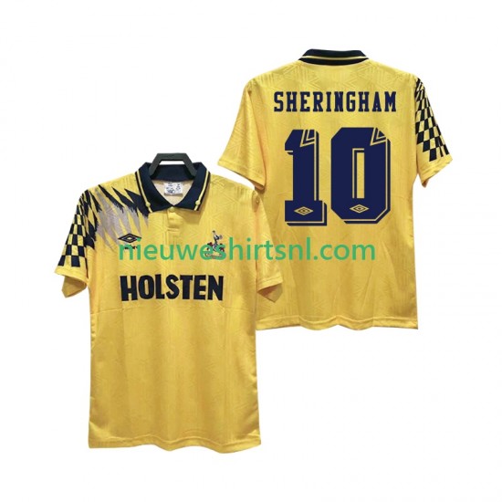Tottenham Hotspur Heren Shirt met Bedrukking SHERINGHAM 10 1992 Retro Uit 1994 Korte Mouw