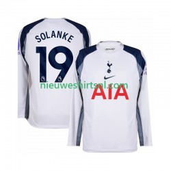 Tottenham Hotspur Heren Shirt met Bedrukking Solanke 19 Thuis 2025-2026 Lange Mouw