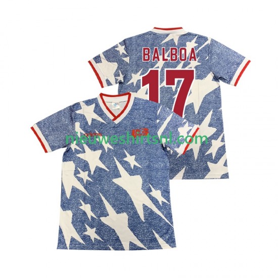 USA Heren Shirt met Bedrukking BALBOA 17 Retro Uit 1994 Korte Mouw