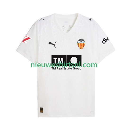 Valencia CF Heren Shirt met Bedrukking Thuis 2025-2026 Korte Mouw