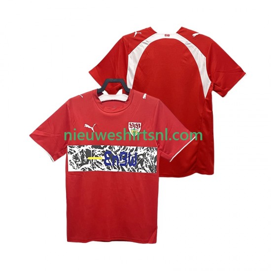 VfB Stuttgart Heren Shirt met Bedrukking 2007 Retro Uit 2006 Korte Mouw