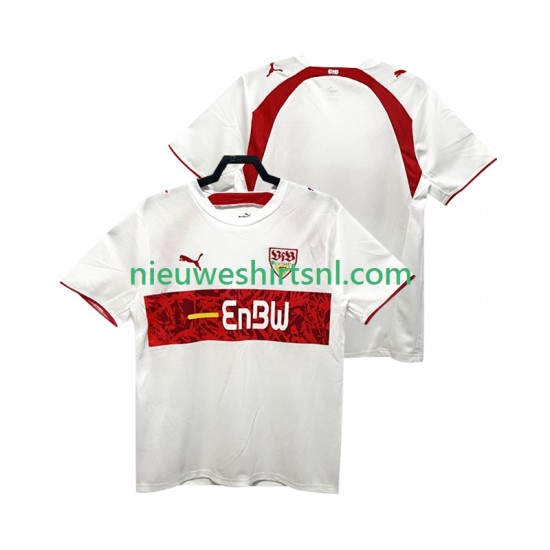 VfB Stuttgart Heren Shirt met Bedrukking 2007 Retro Thuis 2006 Korte Mouw