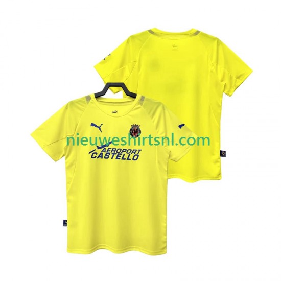 Villarreal CF Heren Shirt met Bedrukking 2005 Retro Thuis 2006 Korte Mouw