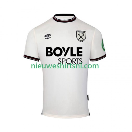 West Ham United Heren Shirt met Bedrukking Uit 2025-2026 Korte Mouw