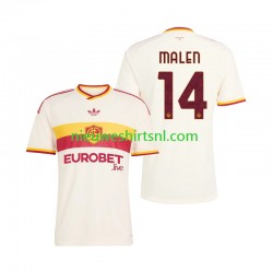 AS Roma Heren Shirt met Bedrukking Donyell Malen 14 Uit 2026-2027 Korte Mouw