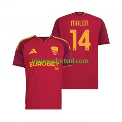 AS Roma Heren Shirt met Bedrukking Donyell Malen 14 Thuis 2026-2027 Korte Mouw
