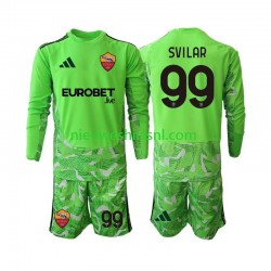AS Roma Kind Shirt met Bedrukking Doelman Mile Svilar 99 Thuis 2026-2027 Lange Mouw
