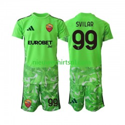 AS Roma Kind Shirt met Bedrukking Doelman Mile Svilar 99 Thuis 2026-2027 Korte Mouw