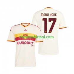 AS Roma Heren Shirt met Bedrukking Manu Kone 17 Uit 2026-2027 Korte Mouw