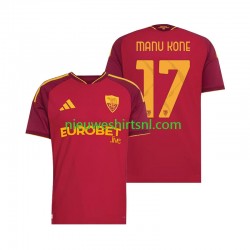 AS Roma Heren Shirt met Bedrukking Manu Kone 17 Thuis 2026-2027 Korte Mouw