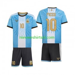 Argentinië Kind Shirt met Bedrukking Lionel Messi 10 Special Thuis 2026-2027 Korte Mouw Argentinië Kind Shirt met Bedrukking Lionel Messi 10 Special Thuis 2026-2027 Korte Mouw
