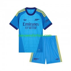 Arsenal Kind Shirt met Bedrukking Doelman Uit 2026-2027 Korte Mouw Arsenal Kind Shirt met Bedrukking Doelman Uit 2026-2027 Korte Mouw