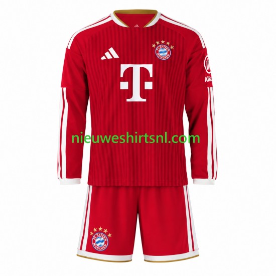 FC Bayern München Kind Shirt met Bedrukking Thuis 2026-2027 Lange Mouw