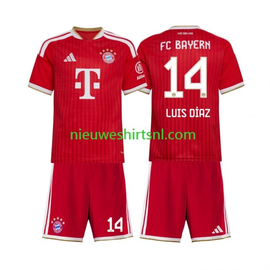 FC Bayern München Kind Shirt met Bedrukking Luis Diaz 14 Thuis 2026-2027 Korte Mouw