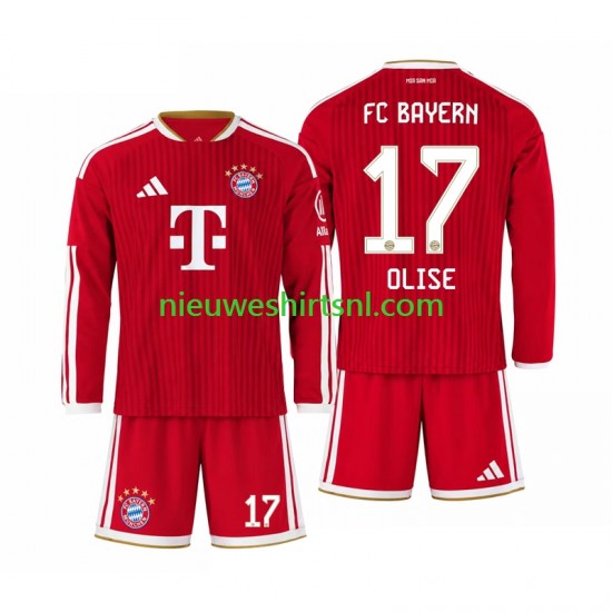 FC Bayern München Kind Shirt met Bedrukking Michael Olise 17 Thuis 2026-2027 Lange Mouw