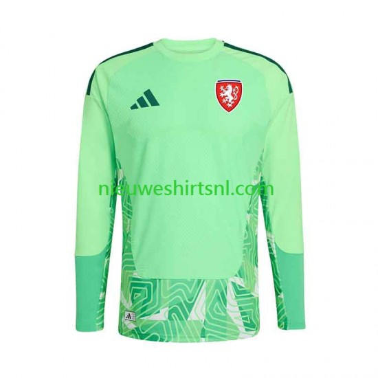 Tsjechië Heren Shirt met Bedrukking Doelman Thuis 2026-2027 Lange Mouw