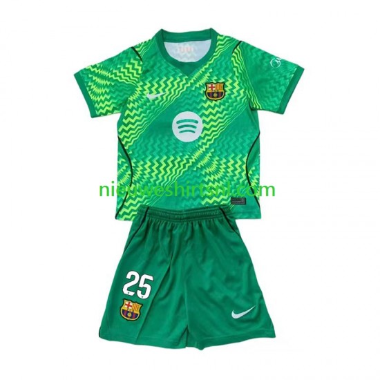 FC Barcelona Kind Shirt met Bedrukking Doelman Dominik Livakovic 25 Thuis 2026-2027 Korte Mouw
