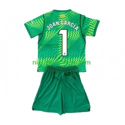 FC Barcelona Kind Shirt met Bedrukking Doelman Joan Garcia 1 Thuis 2026-2027 Korte Mouw