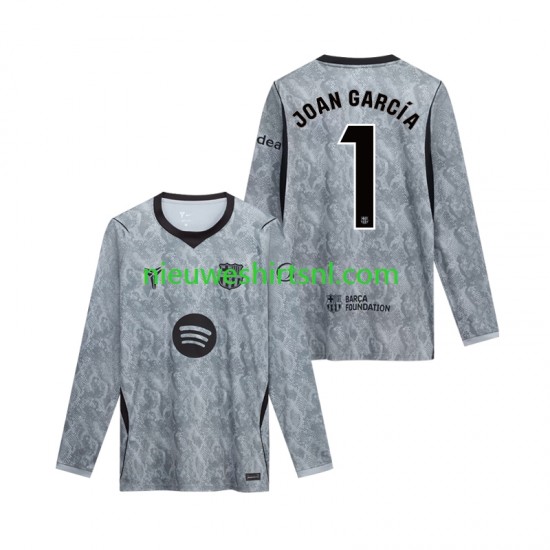 FC Barcelona Heren Shirt met Bedrukking Doelman Joan Garcia 1 Uit 2026-2027 Lange Mouw