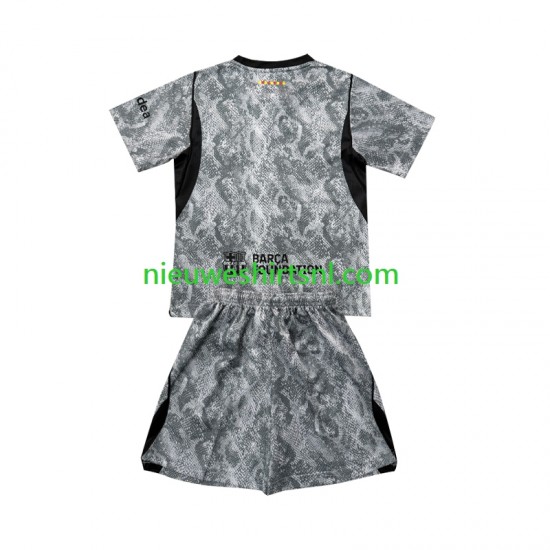 FC Barcelona Kind Shirt met Bedrukking Doelman Uit 2026-2027 Korte Mouw