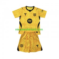 FC Barcelona Kind Shirt met Bedrukking Doelman Vierde 2026-2027 Korte Mouw