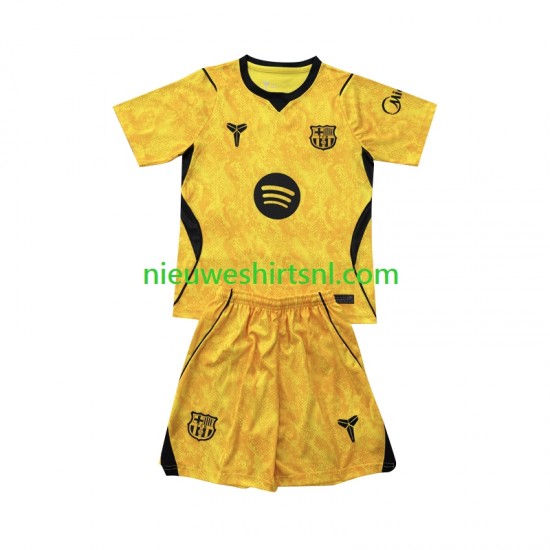 FC Barcelona Kind Shirt met Bedrukking Doelman Vierde 2026-2027 Korte Mouw