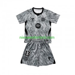 FC Barcelona Kind Shirt met Bedrukking Doelman Wojciech Szczesny 13 Uit 2026-2027 Korte Mouw