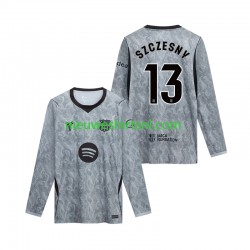 FC Barcelona Heren Shirt met Bedrukking Doelman Wojciech Szczesny 13 Uit 2026-2027 Lange Mouw