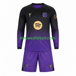 FC Barcelona Kind Shirt met Bedrukking Uit 2026-2027 Lange Mouw FC Barcelona Kind Shirt met Bedrukking Uit 2026-2027 Lange Mouw