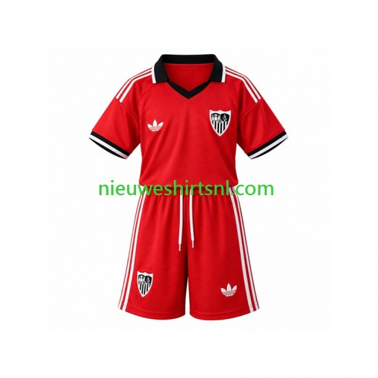 Sevilla FC Kind Shirt met Bedrukking Retro Thuis 2026-2027 Korte Mouw