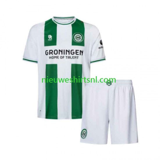 Kind Shirt met Bedrukking Groningen Thuis 2026-2027 Korte Mouw