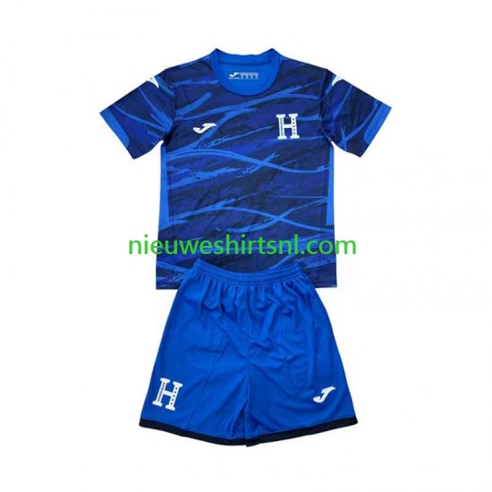 Honduras Kind Shirt met Bedrukking Vierde 2026 Korte Mouw